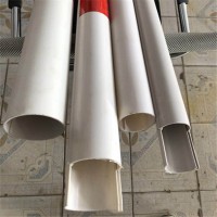 電線桿拉線護(hù)套雙開pvc管通信跨路反光保護(hù)管