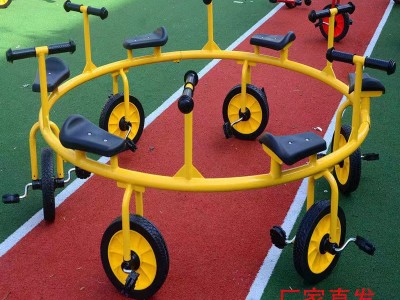 幼兒園轉(zhuǎn)轉(zhuǎn)車(chē)大型兒童軌道腳踏六人協(xié)力旋轉(zhuǎn)車(chē)游樂(lè)場(chǎng)多人自行車(chē)