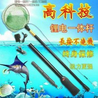 濟南鋰電充電竿打漁伸縮抄網(wǎng),大功率一桿清